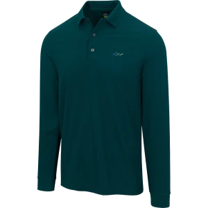 Greg Norman Homme Polo en piqué à manches longues