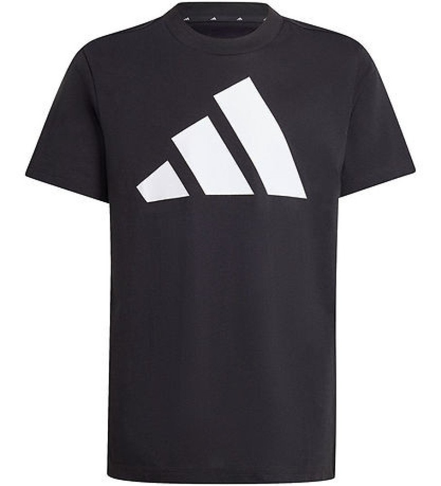 T-Shirt adidas Performance - J BL Tee 160 - Noir/Blanc av. Logo