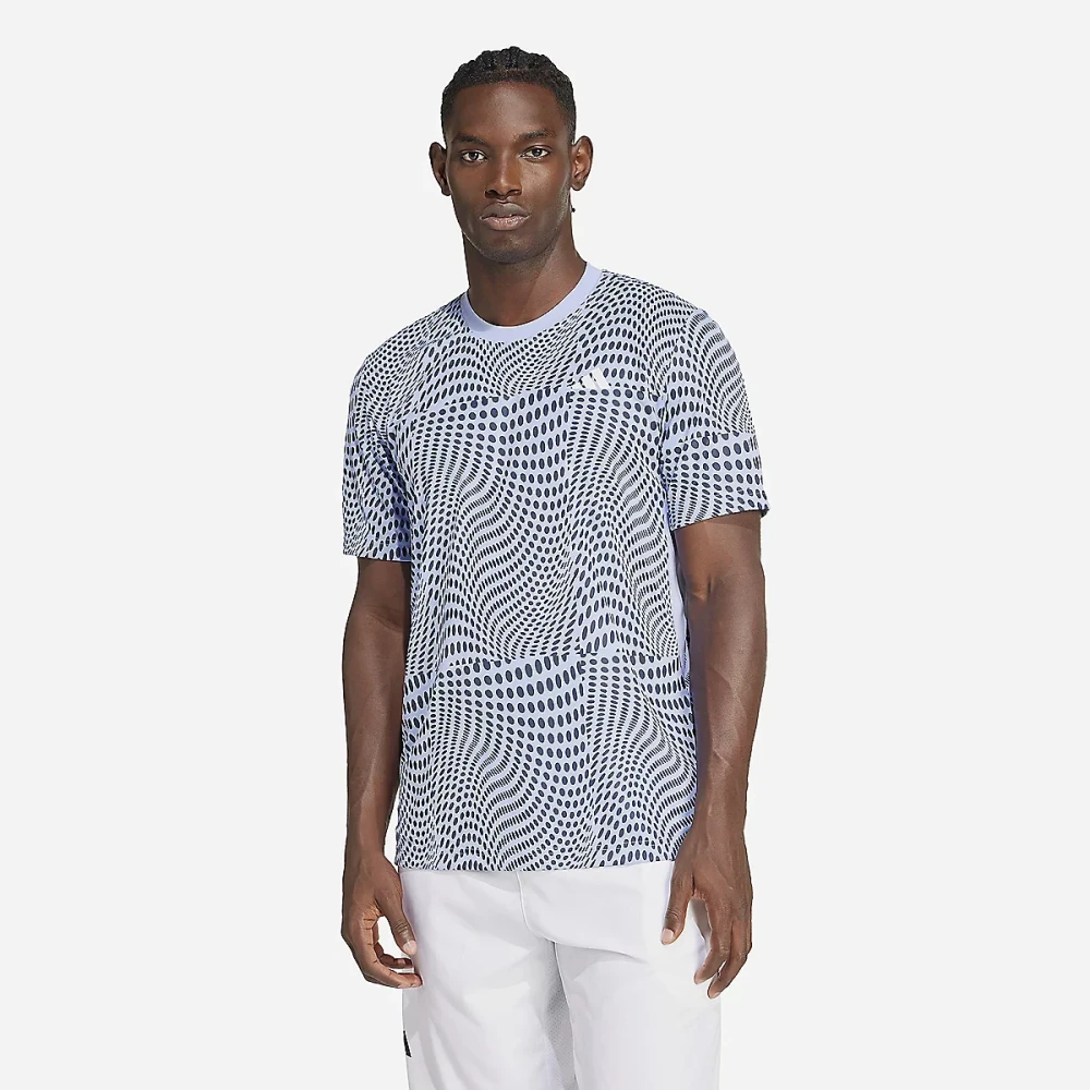 Tee-shirt de tennis homme Graphique Club Bleu
