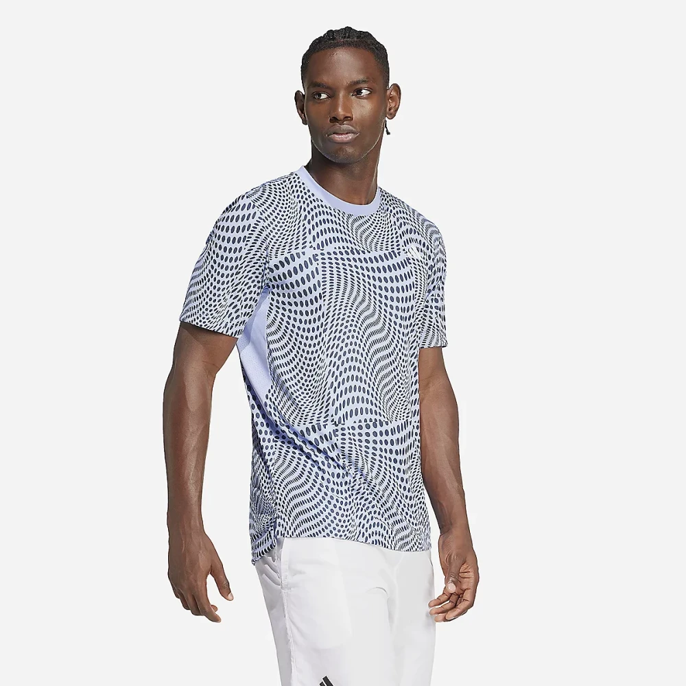 Tee-shirt de tennis homme Graphique Club Bleu