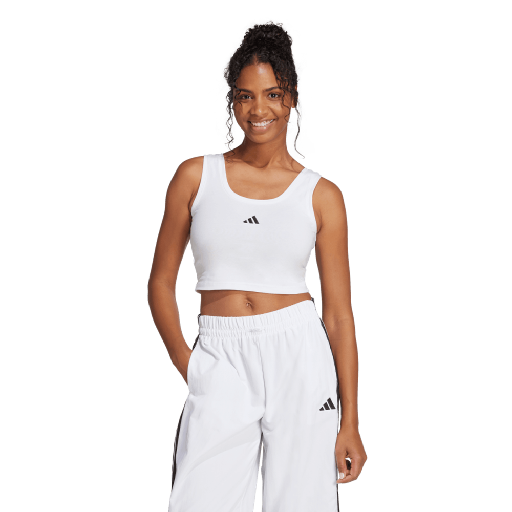 Adidas W Sl Sj Tk T-Shirt Manches Femme Blanc Lifestyle