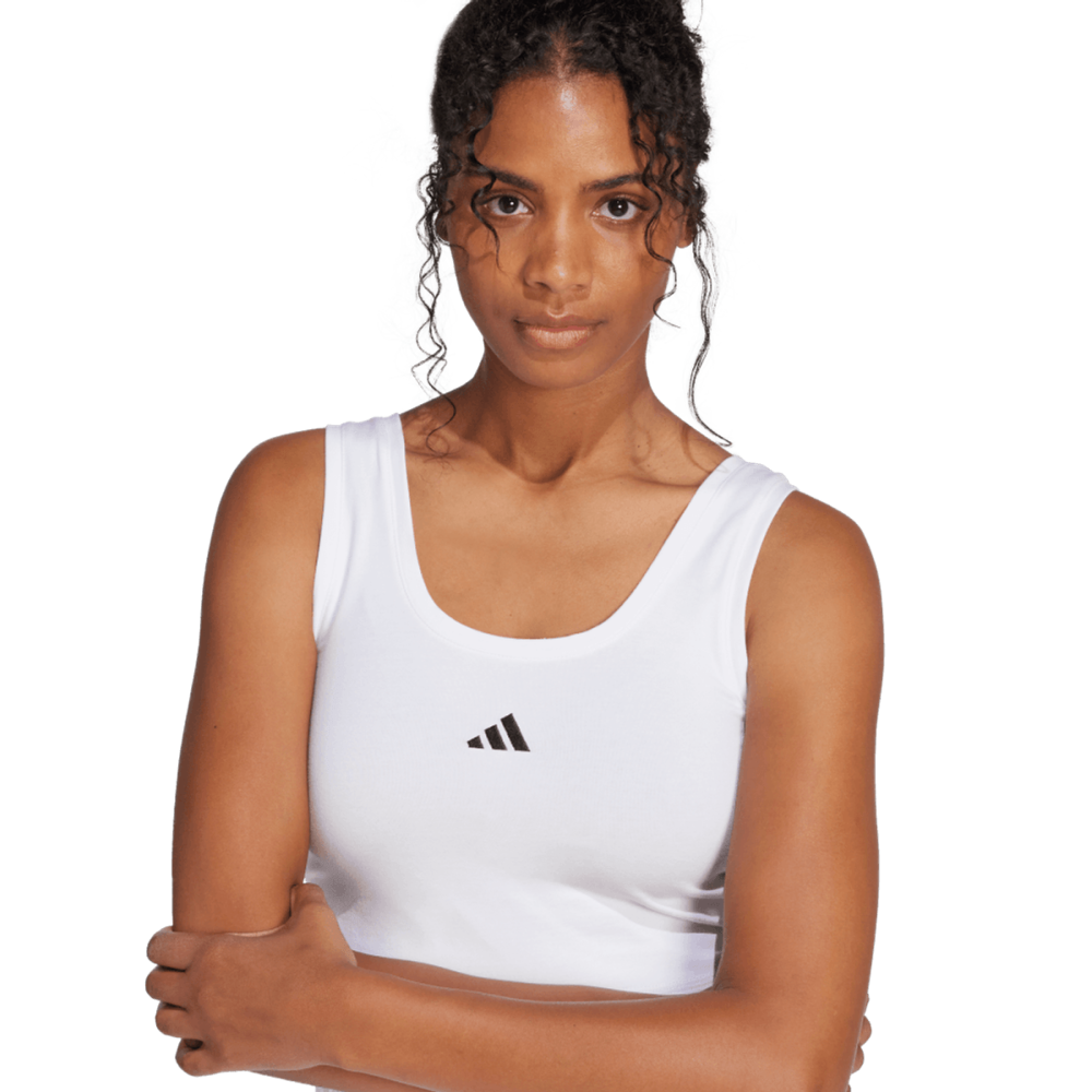 Adidas W Sl Sj Tk T-Shirt Manches Femme Blanc Lifestyle