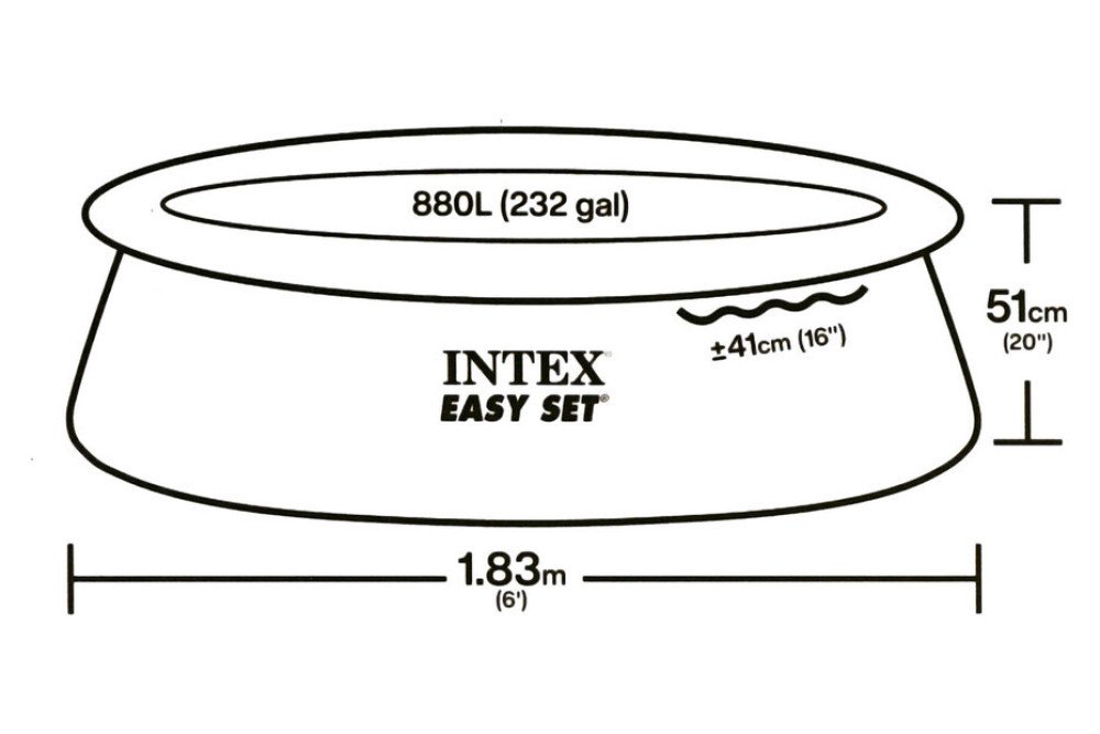 Piscine Intex Easy Pool Set 183 x 51 cm