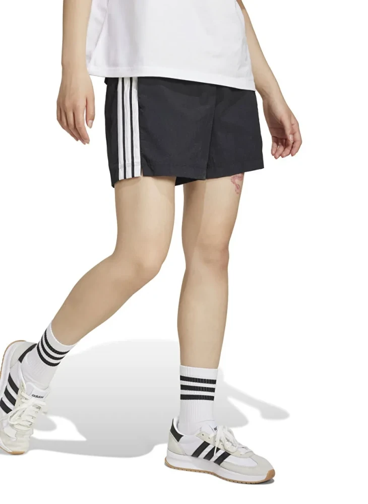 ADIDAS W 3S WV SHO Noir Taille élastiquée Coupe ample Short Femme