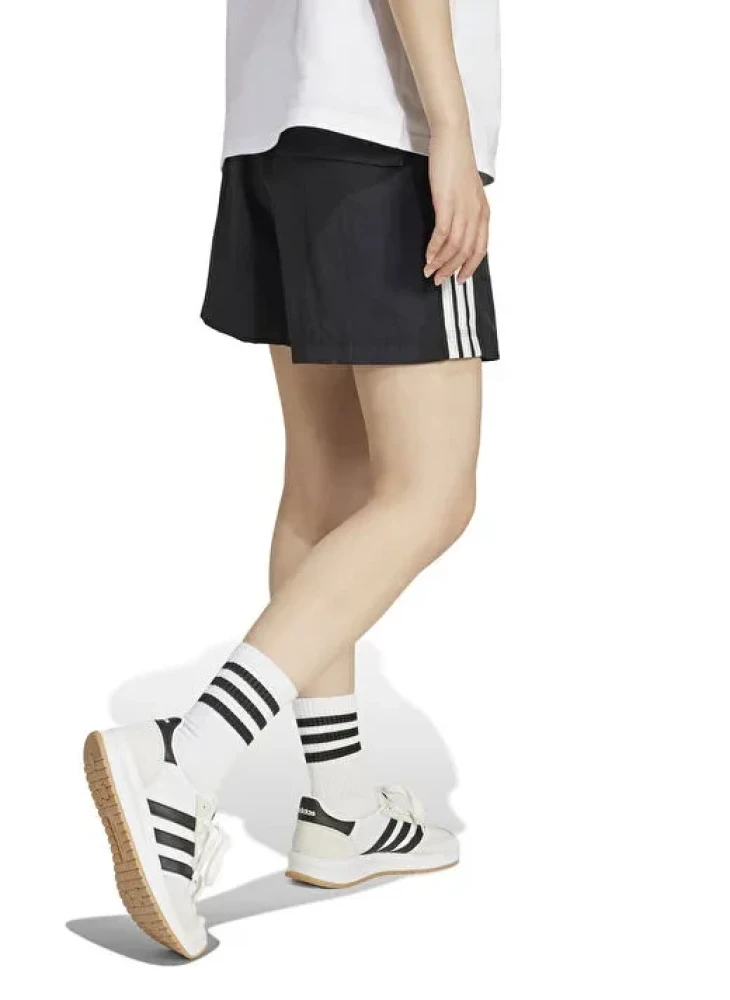 ADIDAS W 3S WV SHO Noir Taille élastiquée Coupe ample Short Femme