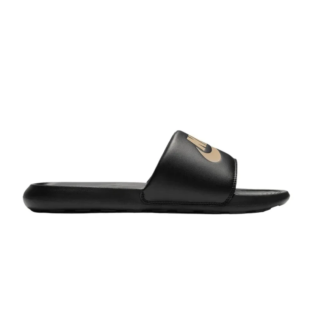 Nike Victori One Slide NOIR/MÉTALLIC OR