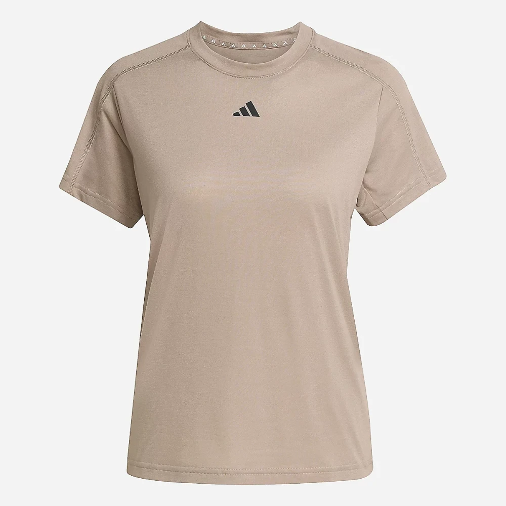 Tee-shirt de training à manches courtes femme Aeroready Train Essentials Minimal Branding Marron