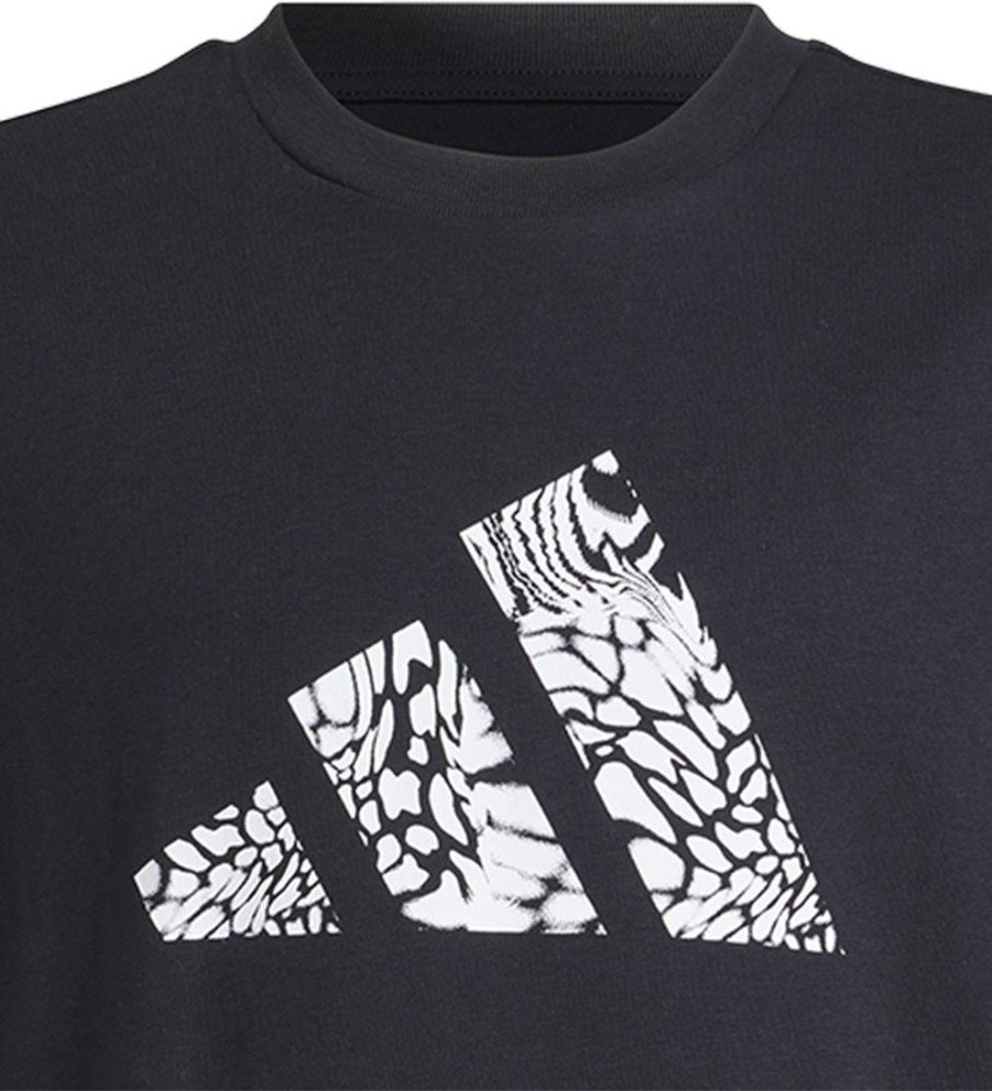 Tee-shirt à manches courtes fille graphique imprimé animal Rose