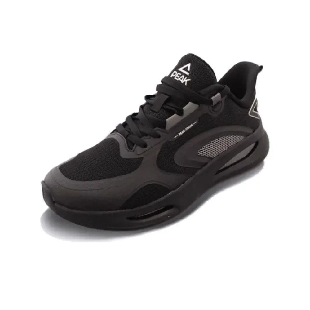 PEAK Cushioning Breathable Low Top Casual Shoes Men's Black Gray