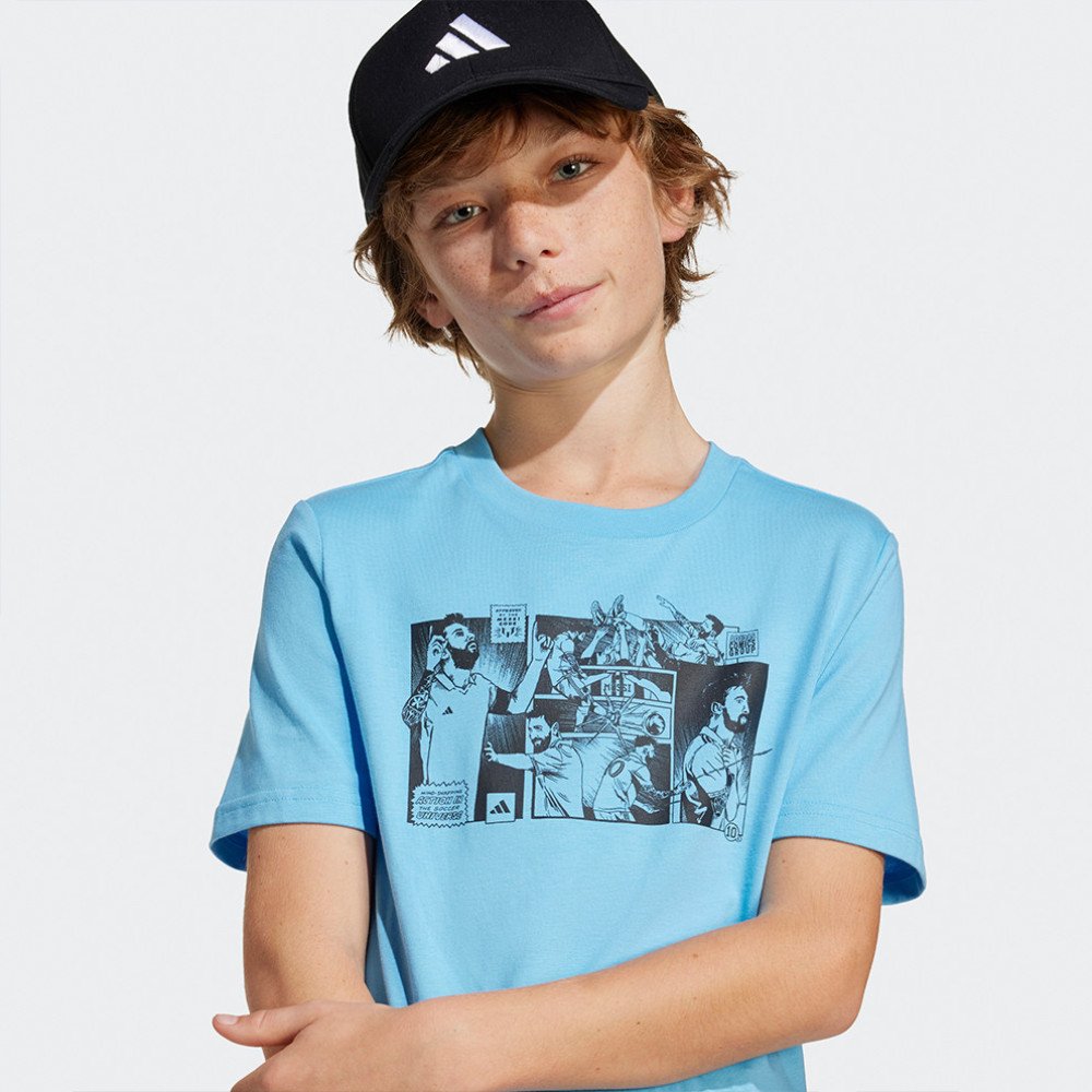 T-shirt à manches courtes pour enfants adidas Y MESSI G T K bleu