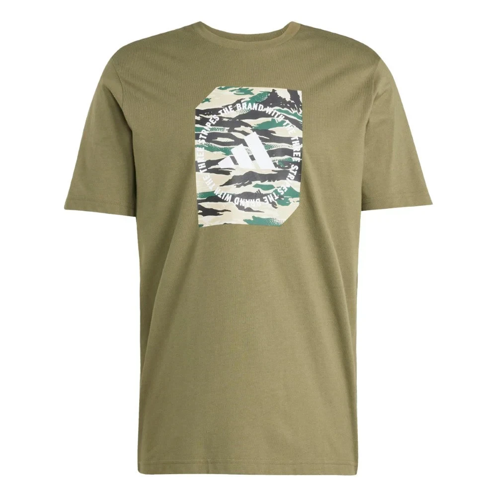T-shirt graphique en forme de camouflage