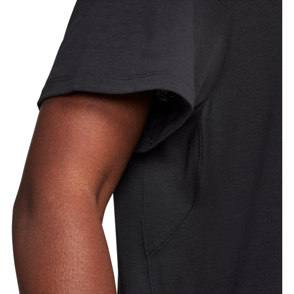 T-Shirt Femme W NK ONE RELAXED DF SS TOP Noir