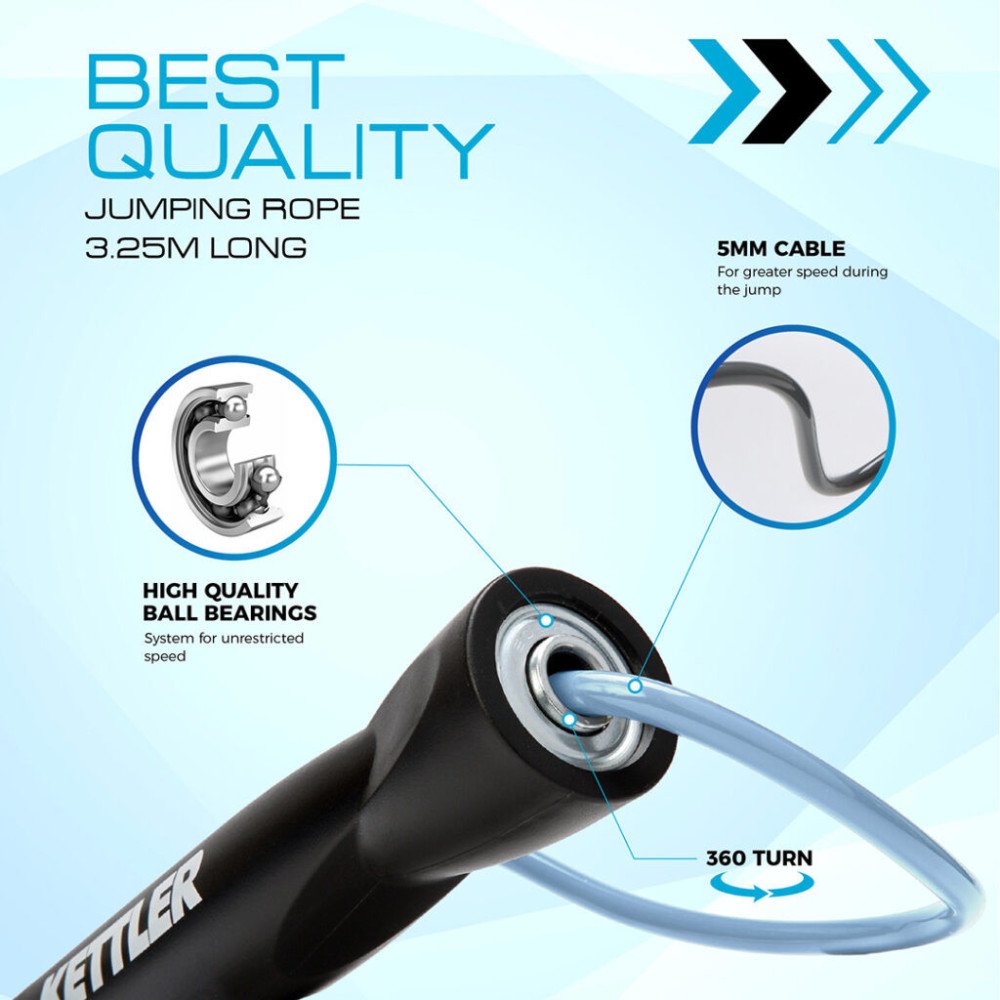 CORDE À SAUTER BASIC NOIR / 07373-550